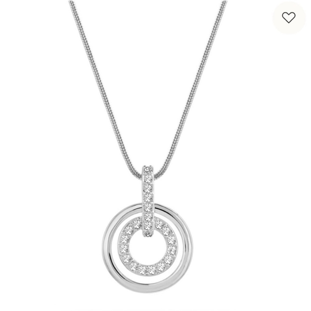 NIB Swarovski Crystal Circle Pendant